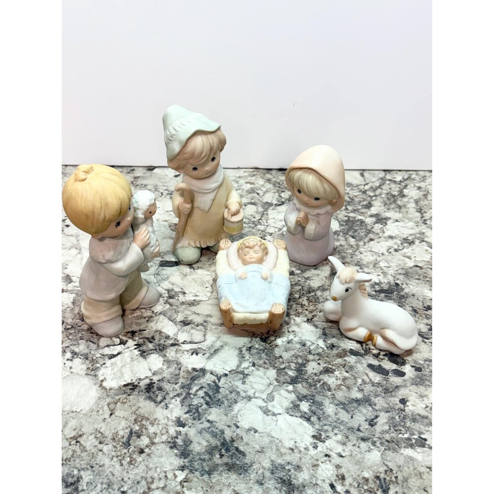 Vintage Homco 5-Piece Children’s Nativity Set #5502